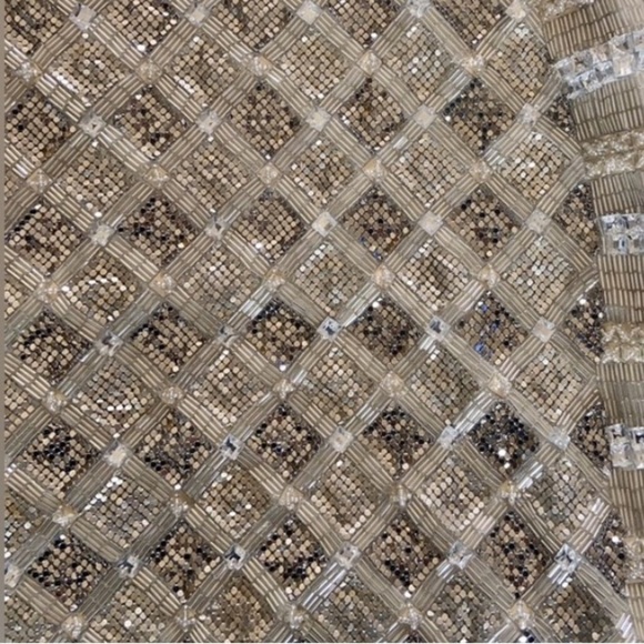 NWT $940 Retrofete Heather Sequin Mini Dress Silver and Gold Beaded​​ - Picture 11 of 14